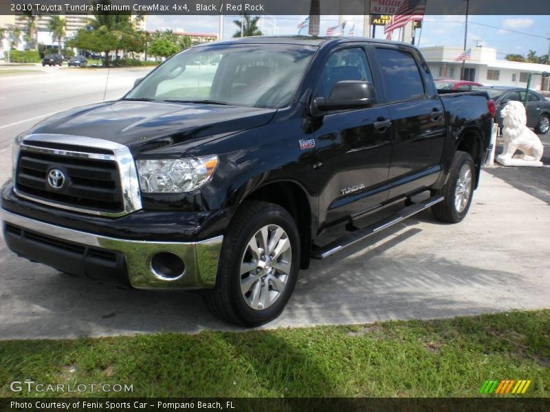 Black / Red Rock 2010 Toyota Tundra Platinum CrewMax 4x4