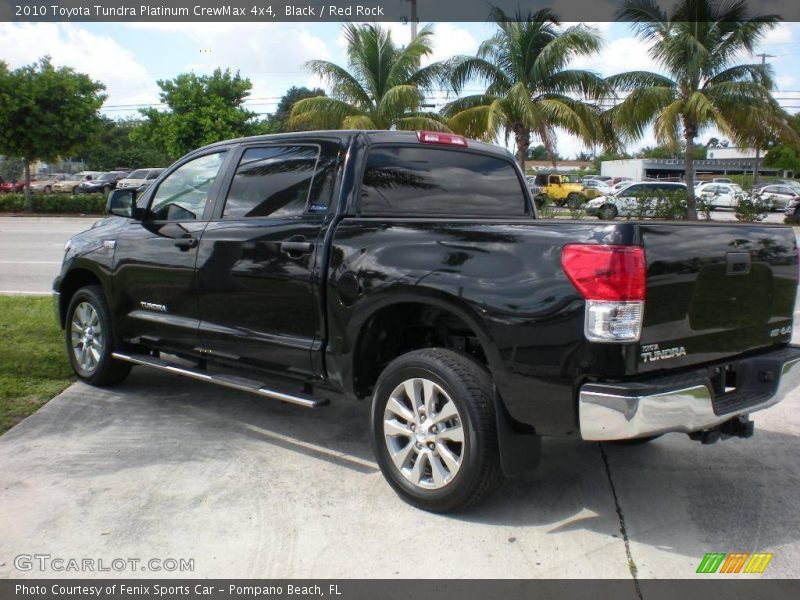 Black / Red Rock 2010 Toyota Tundra Platinum CrewMax 4x4