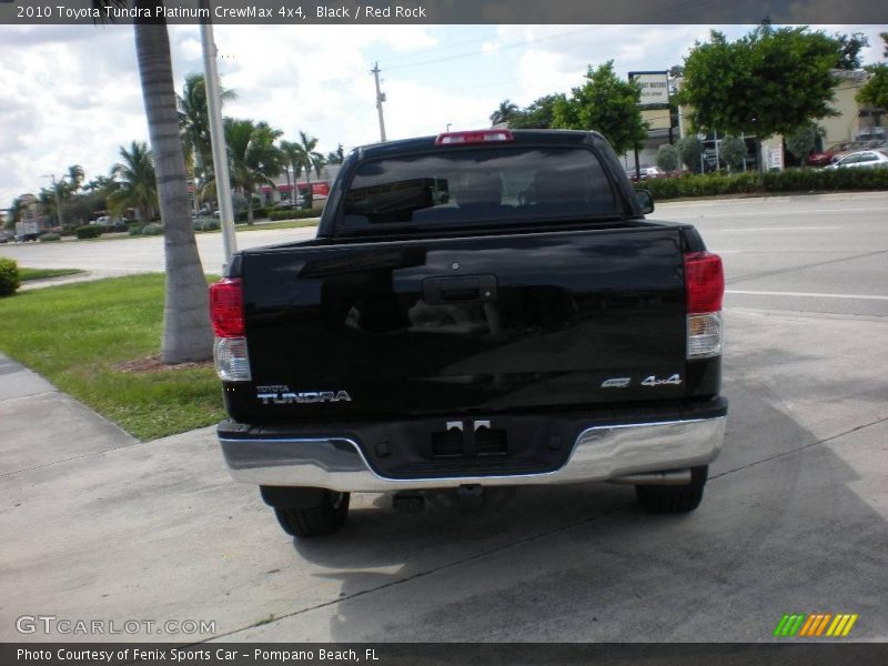Black / Red Rock 2010 Toyota Tundra Platinum CrewMax 4x4