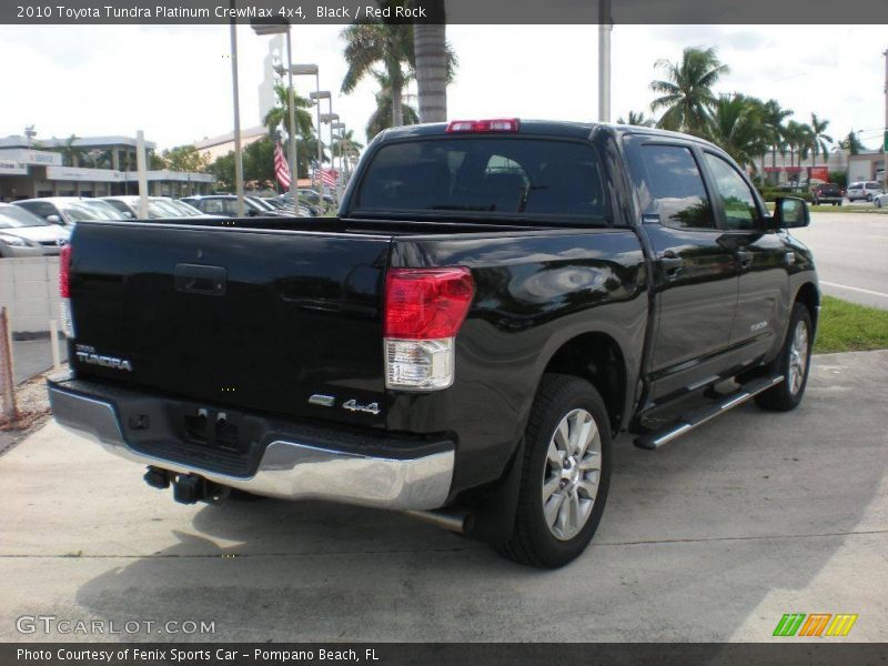 Black / Red Rock 2010 Toyota Tundra Platinum CrewMax 4x4