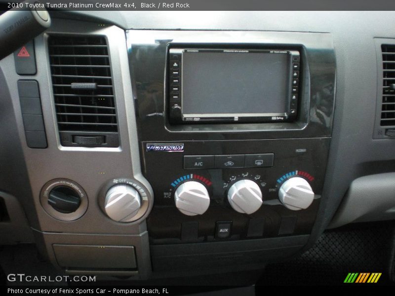 Black / Red Rock 2010 Toyota Tundra Platinum CrewMax 4x4