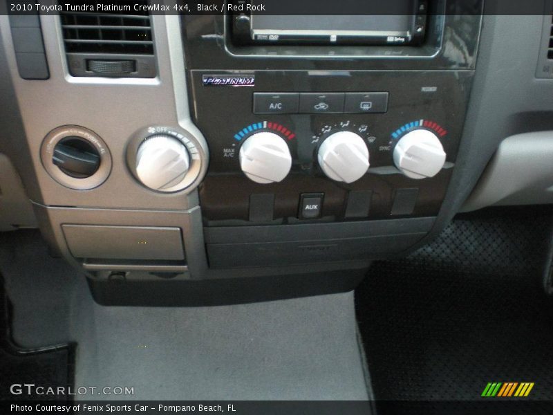 Black / Red Rock 2010 Toyota Tundra Platinum CrewMax 4x4