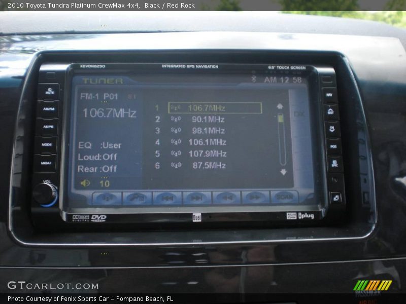 Black / Red Rock 2010 Toyota Tundra Platinum CrewMax 4x4