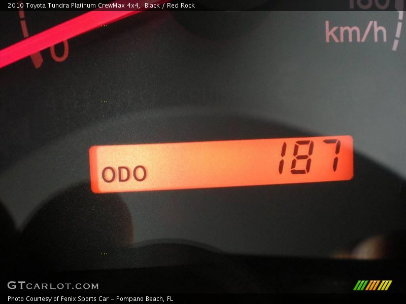 Black / Red Rock 2010 Toyota Tundra Platinum CrewMax 4x4