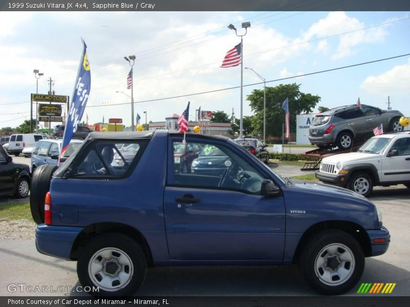 Sapphire Blue / Gray 1999 Suzuki Vitara JX 4x4