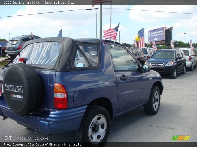 Sapphire Blue / Gray 1999 Suzuki Vitara JX 4x4