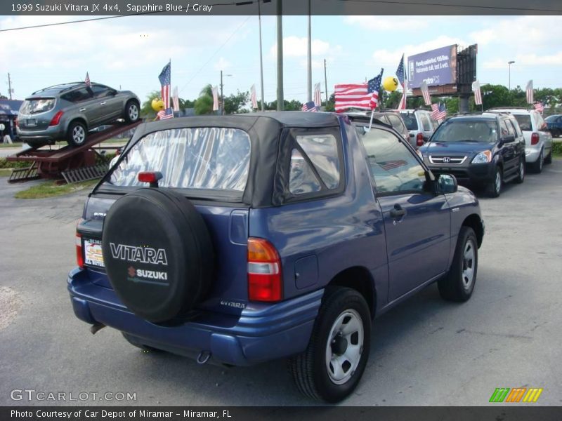 Sapphire Blue / Gray 1999 Suzuki Vitara JX 4x4