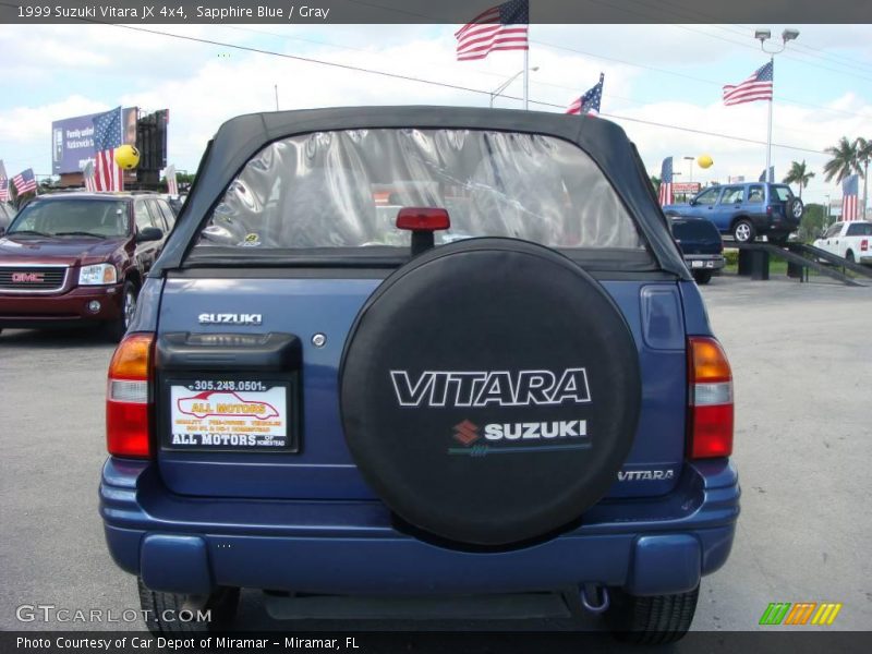 Sapphire Blue / Gray 1999 Suzuki Vitara JX 4x4