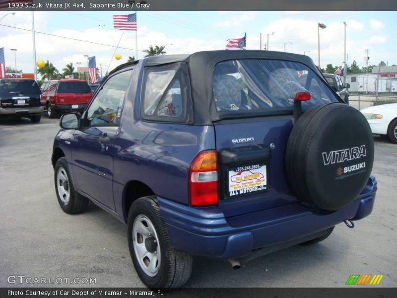 Sapphire Blue / Gray 1999 Suzuki Vitara JX 4x4