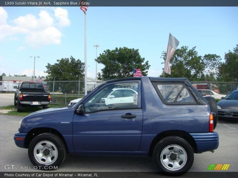 Sapphire Blue / Gray 1999 Suzuki Vitara JX 4x4