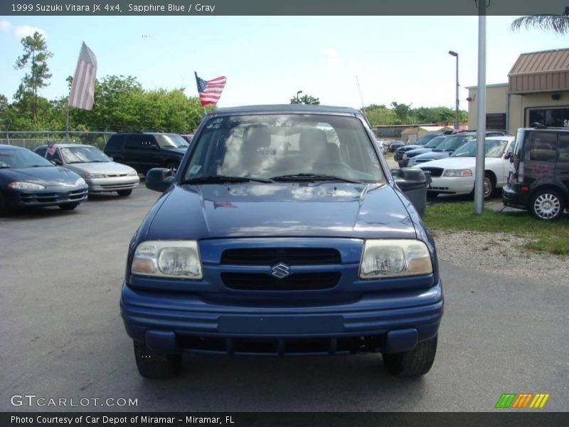 Sapphire Blue / Gray 1999 Suzuki Vitara JX 4x4