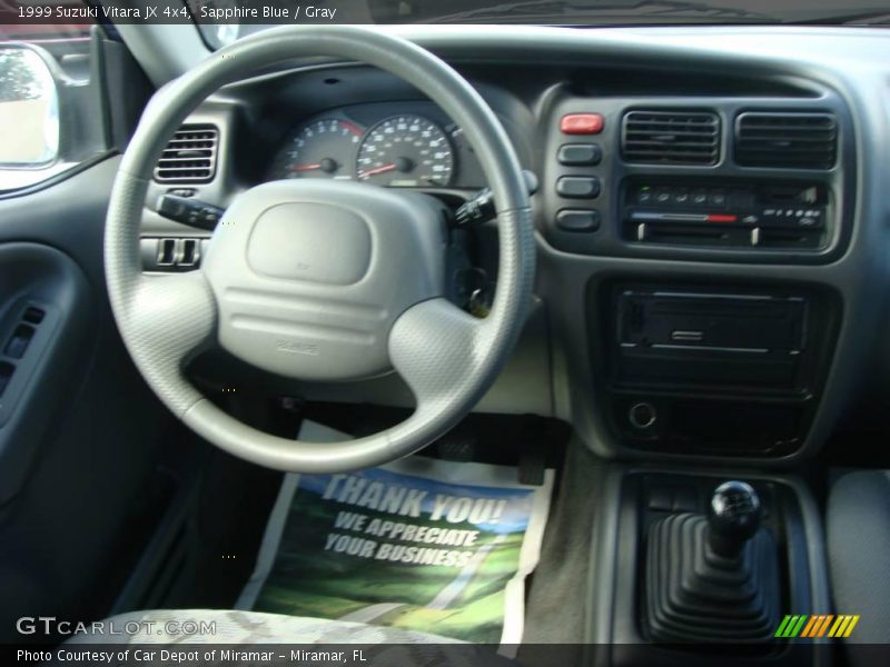 Sapphire Blue / Gray 1999 Suzuki Vitara JX 4x4