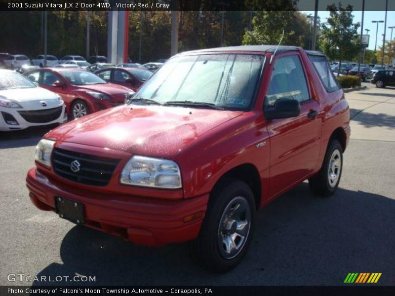 Victory Red / Gray 2001 Suzuki Vitara JLX 2 Door 4WD