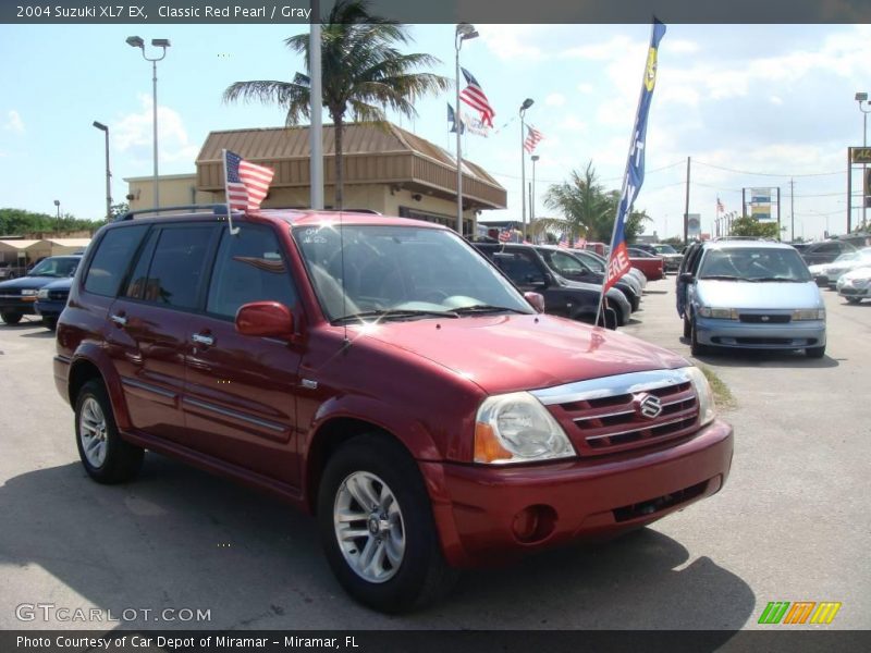 Classic Red Pearl / Gray 2004 Suzuki XL7 EX