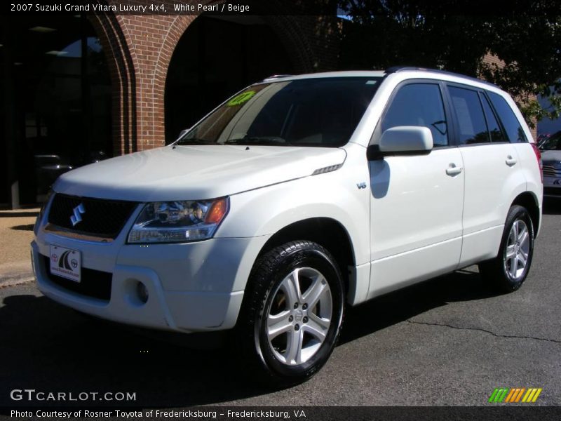 White Pearl / Beige 2007 Suzuki Grand Vitara Luxury 4x4