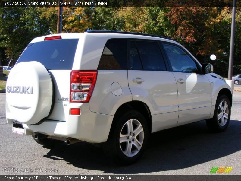 White Pearl / Beige 2007 Suzuki Grand Vitara Luxury 4x4