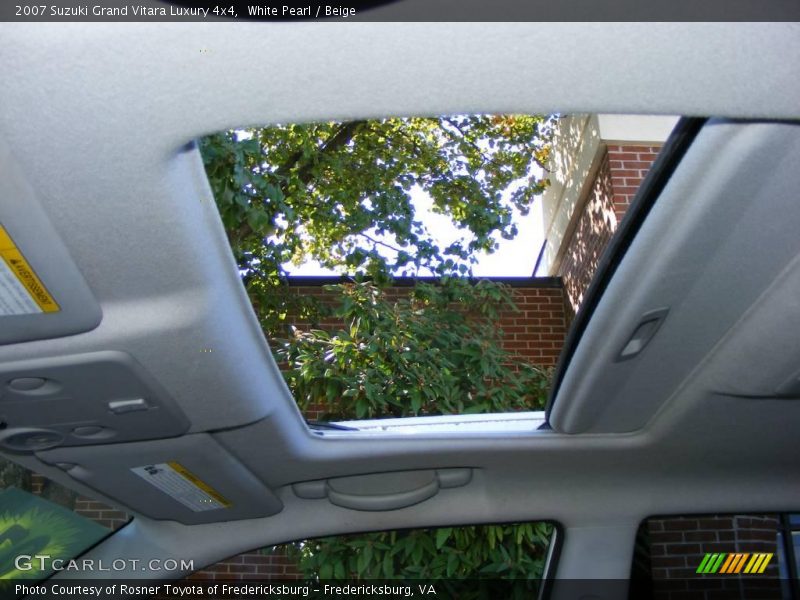 White Pearl / Beige 2007 Suzuki Grand Vitara Luxury 4x4