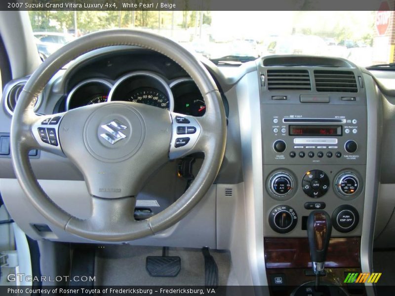 White Pearl / Beige 2007 Suzuki Grand Vitara Luxury 4x4