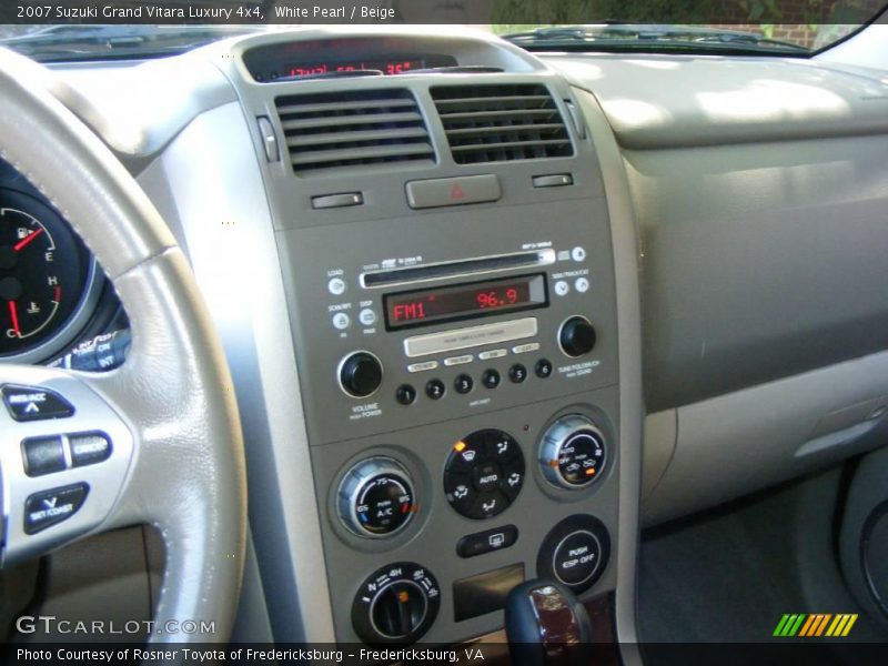 White Pearl / Beige 2007 Suzuki Grand Vitara Luxury 4x4