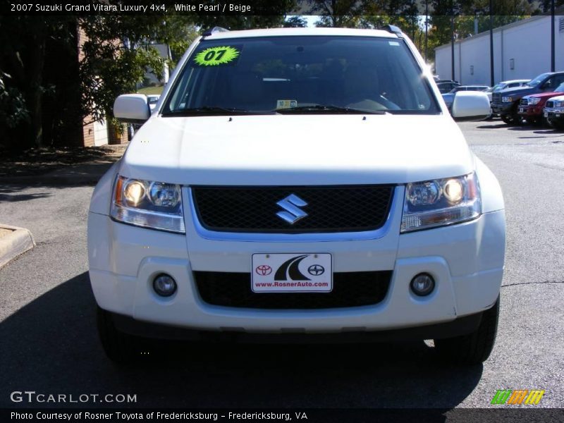 White Pearl / Beige 2007 Suzuki Grand Vitara Luxury 4x4