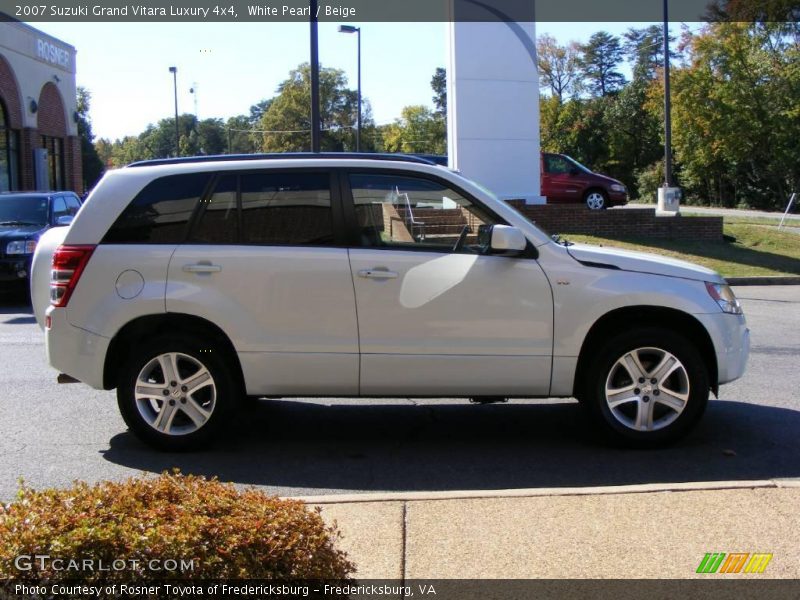 White Pearl / Beige 2007 Suzuki Grand Vitara Luxury 4x4