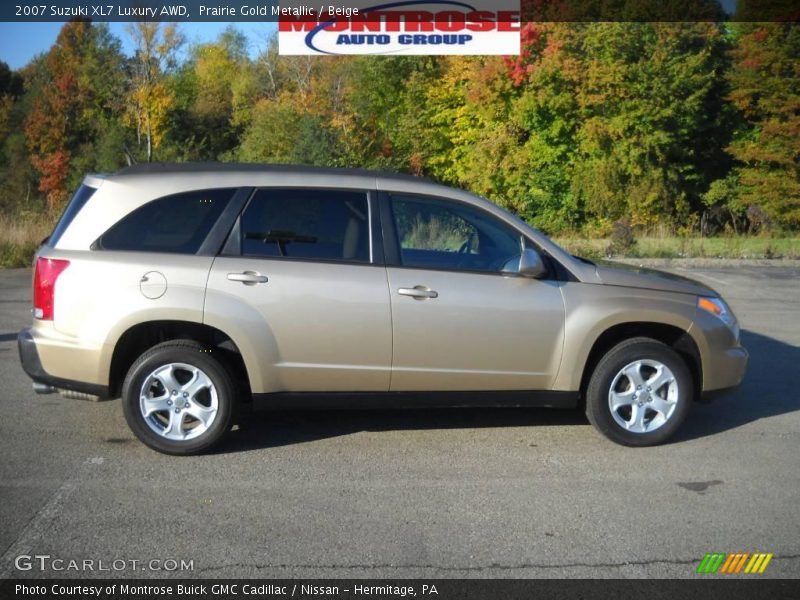 Prairie Gold Metallic / Beige 2007 Suzuki XL7 Luxury AWD