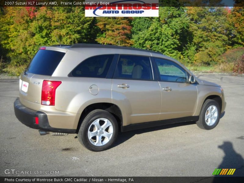 Prairie Gold Metallic / Beige 2007 Suzuki XL7 Luxury AWD