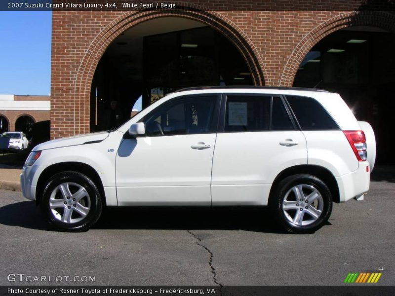 White Pearl / Beige 2007 Suzuki Grand Vitara Luxury 4x4