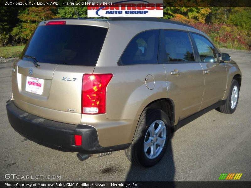 Prairie Gold Metallic / Beige 2007 Suzuki XL7 Luxury AWD