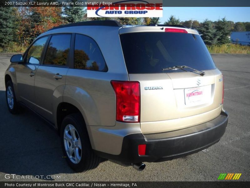 Prairie Gold Metallic / Beige 2007 Suzuki XL7 Luxury AWD