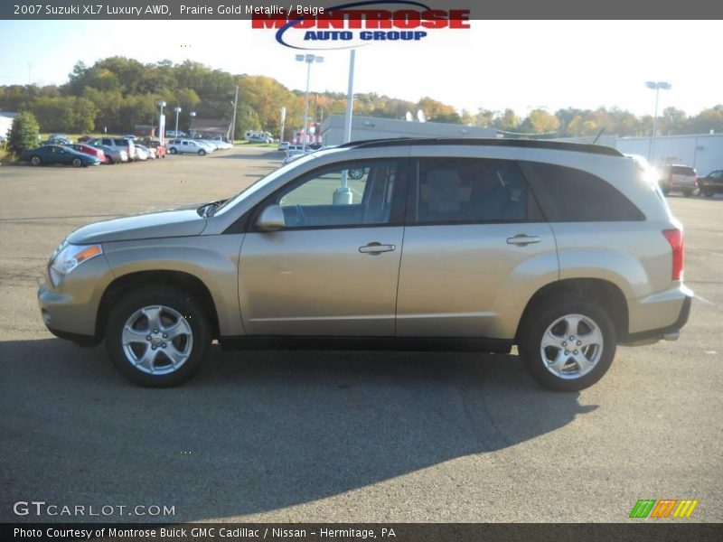 Prairie Gold Metallic / Beige 2007 Suzuki XL7 Luxury AWD