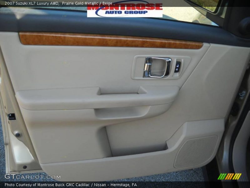 Prairie Gold Metallic / Beige 2007 Suzuki XL7 Luxury AWD