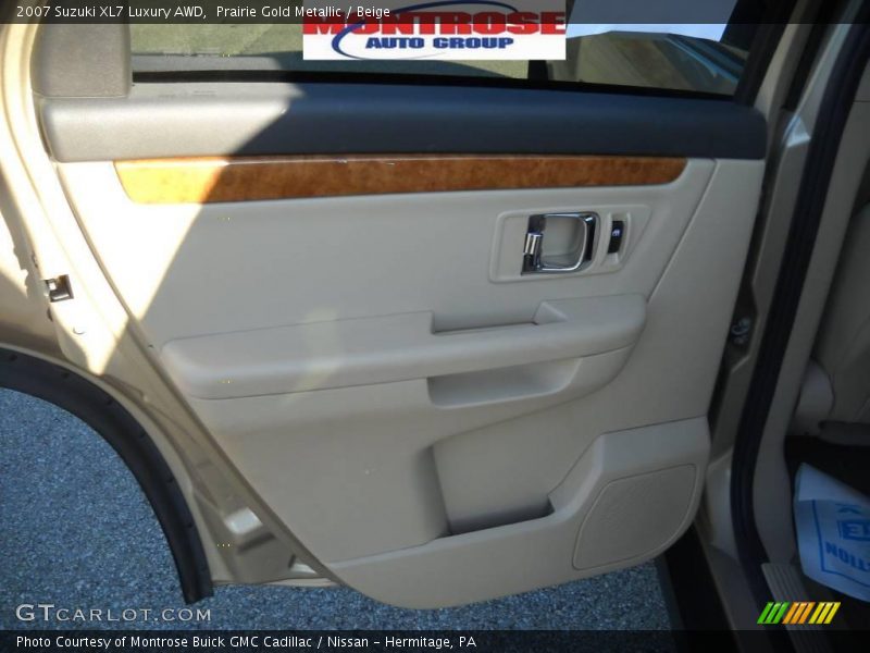 Prairie Gold Metallic / Beige 2007 Suzuki XL7 Luxury AWD