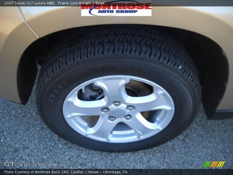 Prairie Gold Metallic / Beige 2007 Suzuki XL7 Luxury AWD