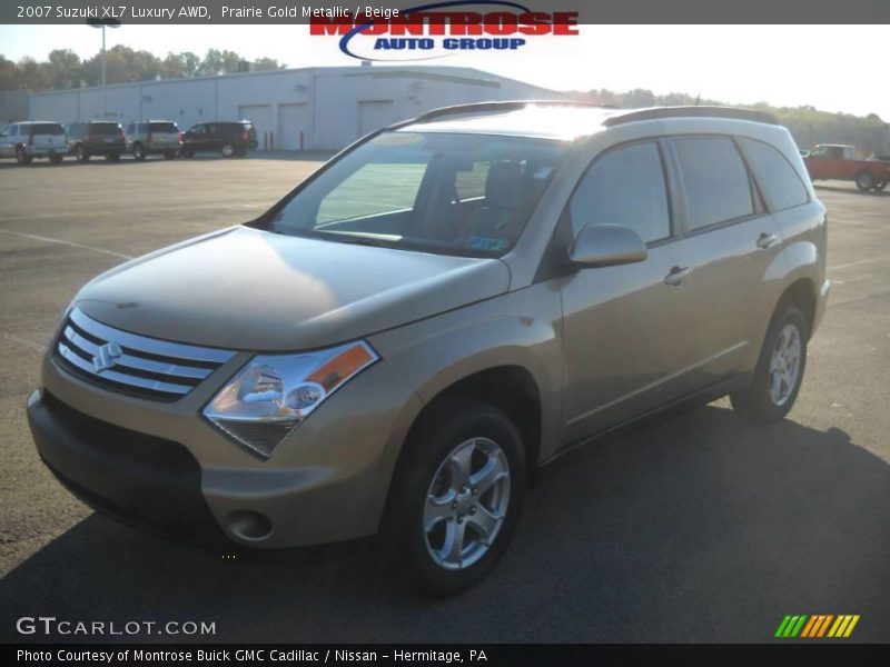 Prairie Gold Metallic / Beige 2007 Suzuki XL7 Luxury AWD