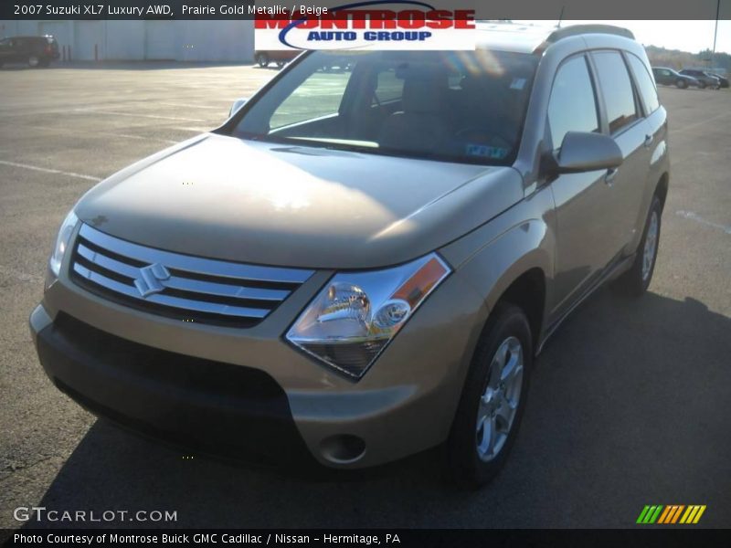 Prairie Gold Metallic / Beige 2007 Suzuki XL7 Luxury AWD