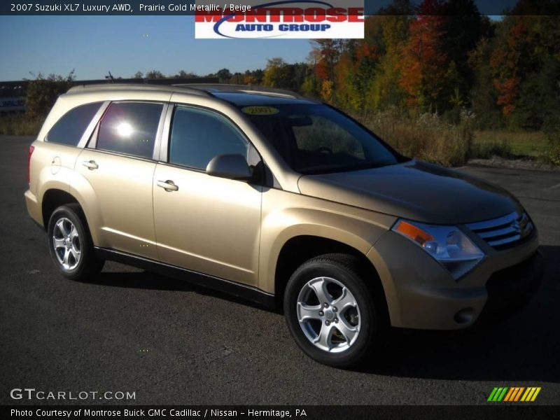Prairie Gold Metallic / Beige 2007 Suzuki XL7 Luxury AWD