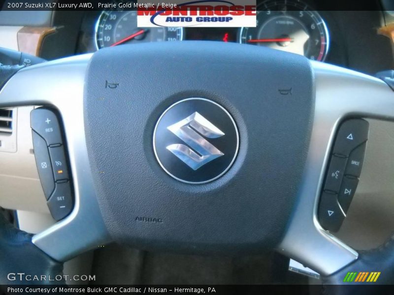 Prairie Gold Metallic / Beige 2007 Suzuki XL7 Luxury AWD