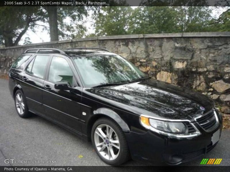 Black / Parchment 2006 Saab 9-5 2.3T SportCombi Wagon