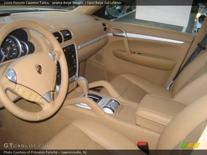 Jarama Beige Metallic / Sand Beige Full Leather 2009 Porsche Cayenne Turbo