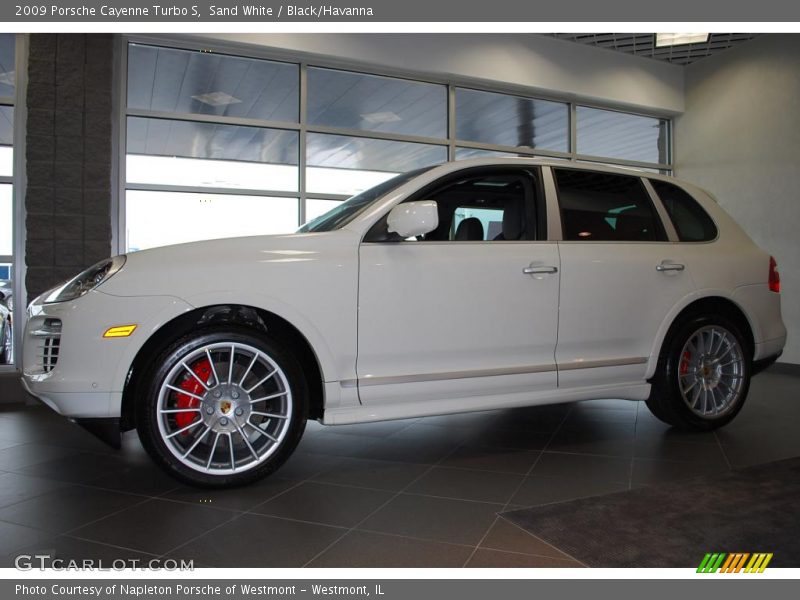 Sand White / Black/Havanna 2009 Porsche Cayenne Turbo S