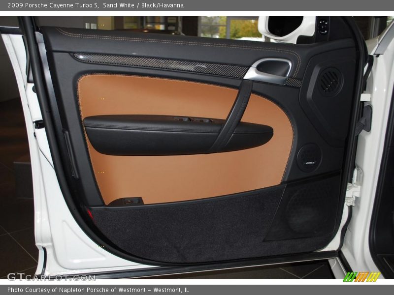 Sand White / Black/Havanna 2009 Porsche Cayenne Turbo S