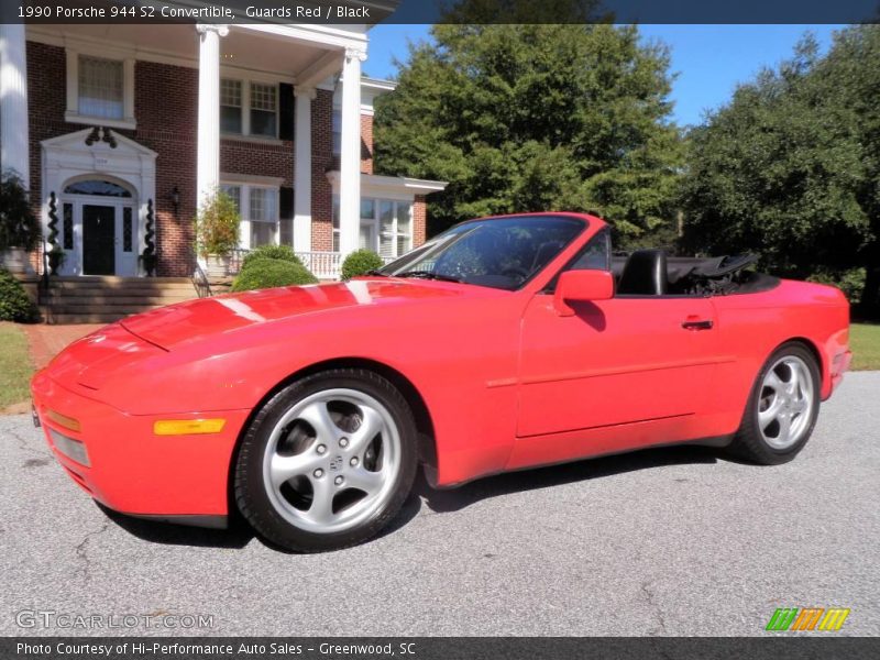 Guards Red / Black 1990 Porsche 944 S2 Convertible