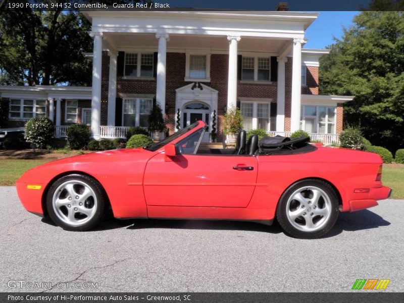 Guards Red / Black 1990 Porsche 944 S2 Convertible