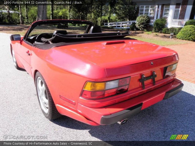 Guards Red / Black 1990 Porsche 944 S2 Convertible
