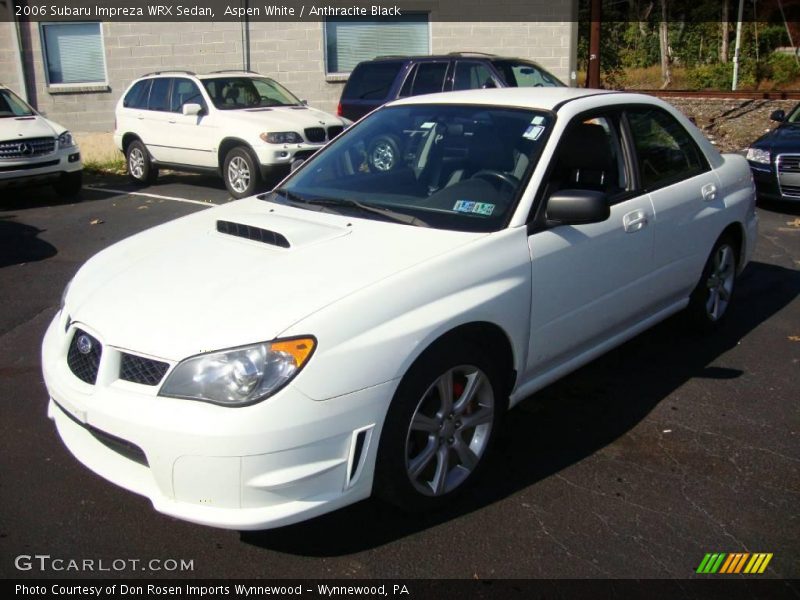 Aspen White / Anthracite Black 2006 Subaru Impreza WRX Sedan