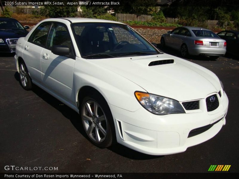 Aspen White / Anthracite Black 2006 Subaru Impreza WRX Sedan