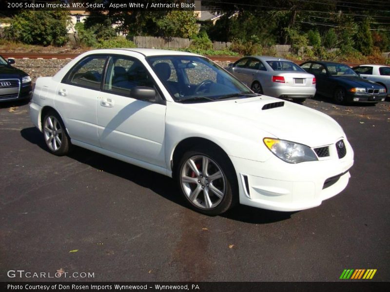 Aspen White / Anthracite Black 2006 Subaru Impreza WRX Sedan