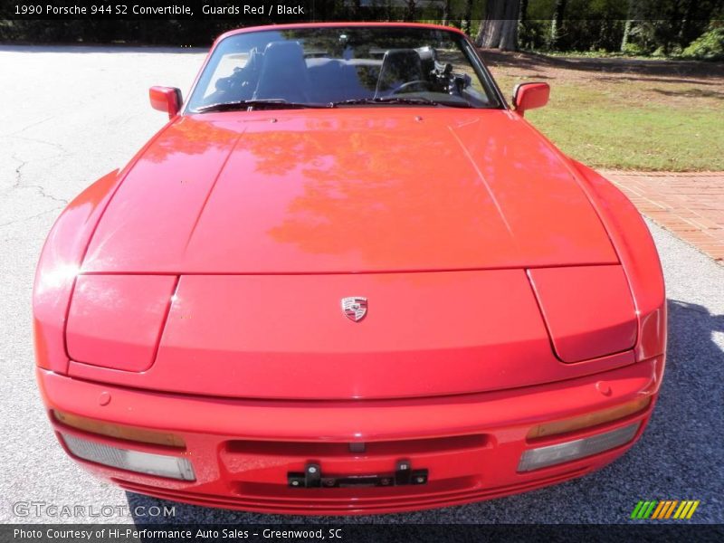 Guards Red / Black 1990 Porsche 944 S2 Convertible