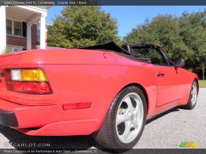 Guards Red / Black 1990 Porsche 944 S2 Convertible